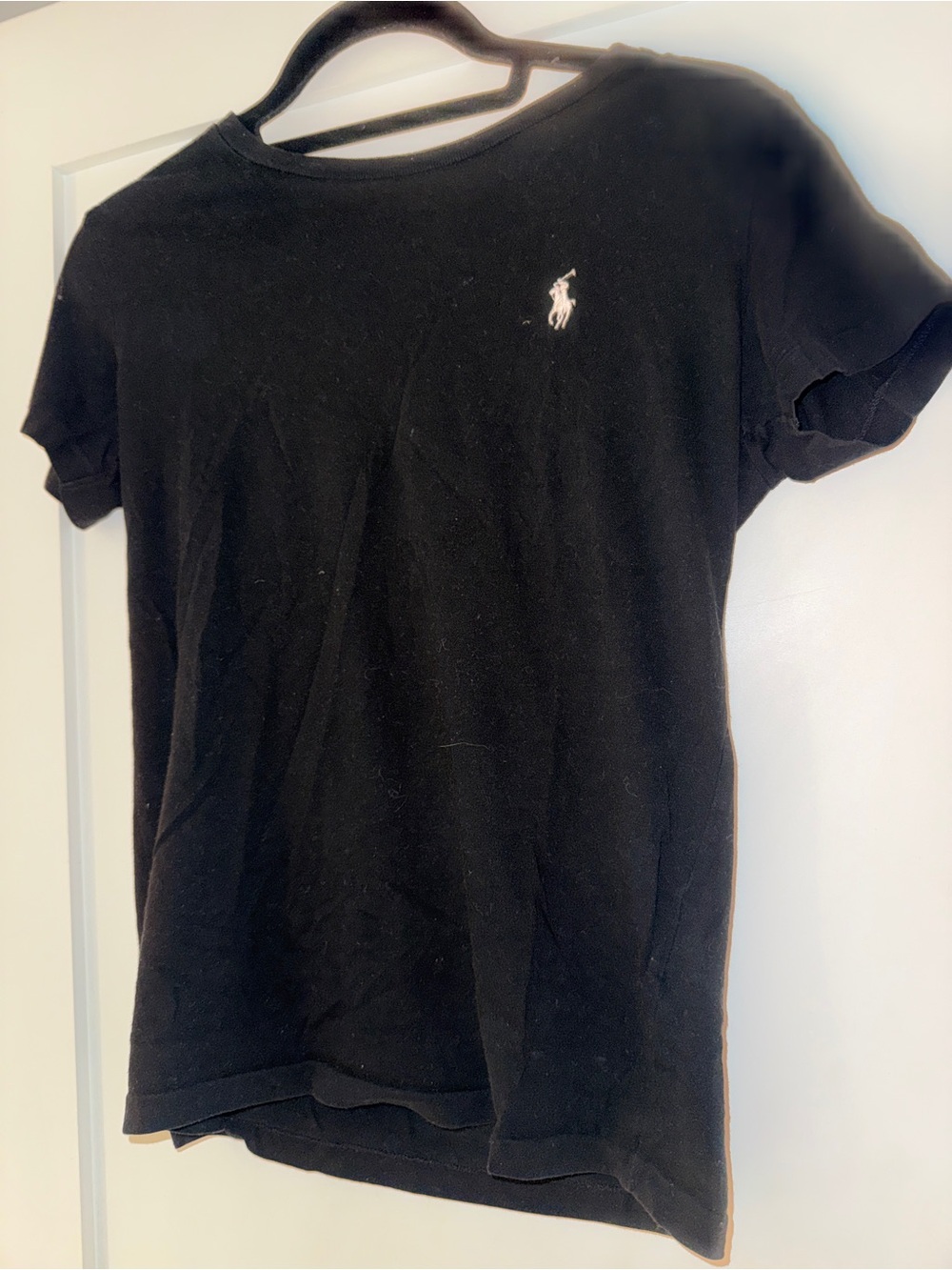Ralph Lauren Black Short Sleeve Polo Pony Logo Tee